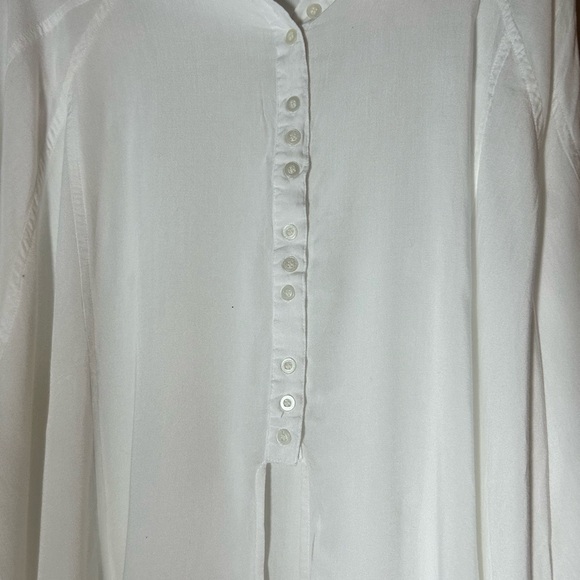 Rouge Collection 2 X White Button Preppy Mom Core Tunic - Picture 6 of 9